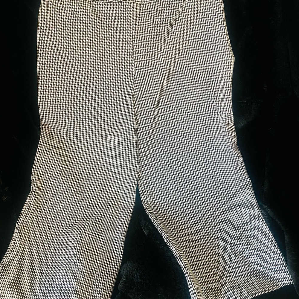 Express Black and White Checketed Patterned Pants